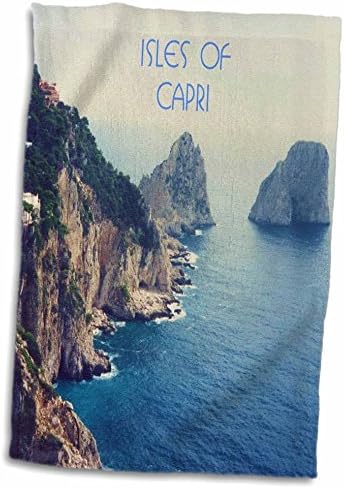 איי ורדים תלת מימדיים של Capri TWL_283335_1 מגבת, 15 x 22, לבן