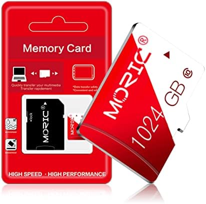 כרטיס זיכרון מיקרו 1 טרה-בתים עם כרטיס זיכרון מתאם 1024 ג ' יגה-בייט כרטיס פלאש מהיר 10 למחשב, מצלמה, ניווט לרכב,
