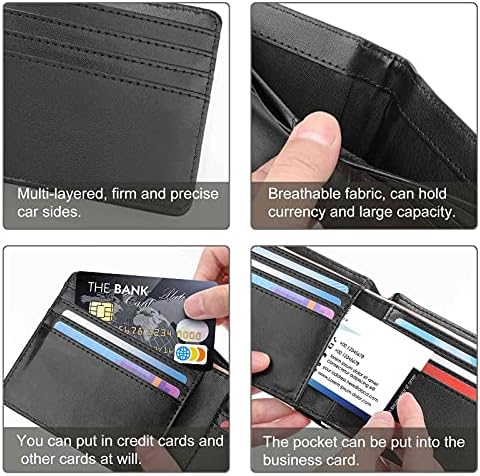 מצחיק כוכב לא פאניקה פנסקסואל להטב גאווה כסף קליפ ארנק כרטיס מחזיק עם מזומנים ביל כיס 8 אשראי כרטיס כיסים, שחור-סגנון1,