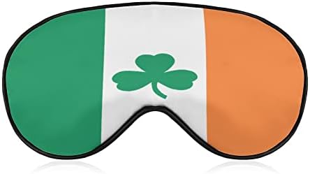 שמרוק תלתן אירלנד דגל מסכת שינה עם רצועה מתכווננת כיסוי עיניים רך כיסוי עיניים לטיול להירגע תנומה