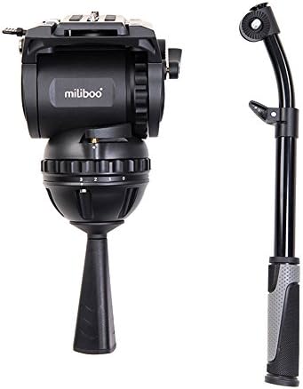 Miliboo M8 שידור סרט וידאו עומס ראש 25 קג אלומיניום כבד מונופוד חצובה ראש נוזל 100 ממ קערה
