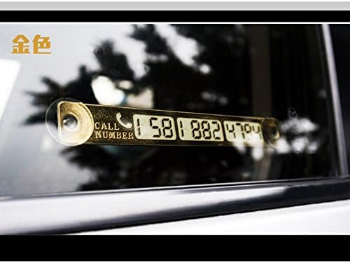 ווסטוק רכב סטיילינג זוהר זמני חניה כרטיס רכב תמונה לירות לילה אור כרטיס צלחת זהב