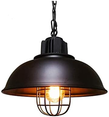 מנורת תליון תעשייתי של Zhyh Retro, נברשת תקרת חלודה מתכתית, אורות בסגנון אמריקאי בחוץ, לקישוט בר אורות מסעדה, שחור