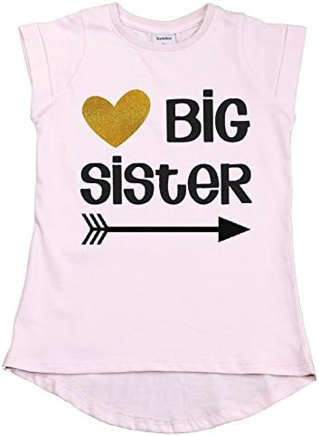פעוטות לא רגילה חולצת אחות גדולה תלבושת הריון חושפת הודעה שהועברה לחולצת טריקו אחות
